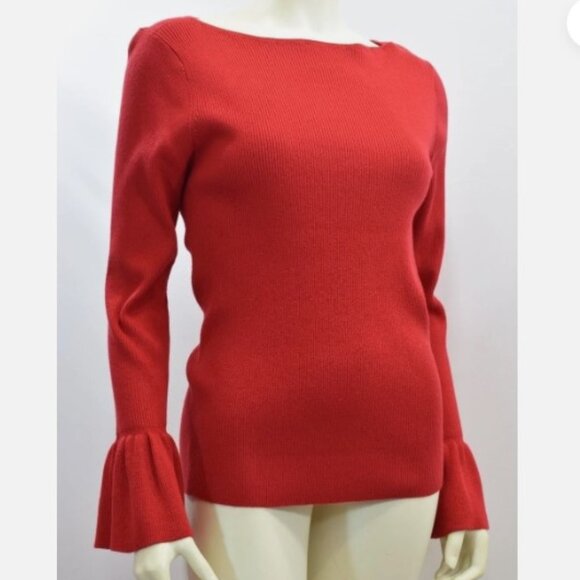Lauren Ralph Lauren Sweaters - Lauren Ralph Lauren Pullover Sweater, NEW,US M, Long Sleeve, Boat Neck, Red